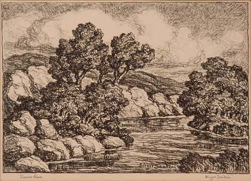 BIRGER SANDZEN 'KANSAS RIVER'