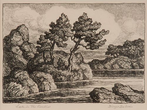 BIRGER SANDZEN 'LAKE IN THE