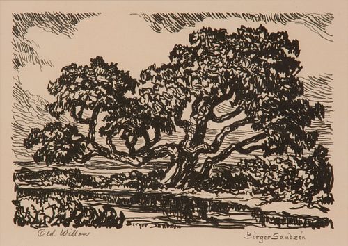 BIRGER SANDZEN 'OLD WILLOW'