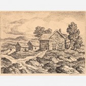BIRGER SANDZEN "ONCE A HOME" (