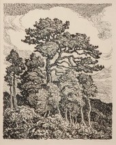 BIRGER SANDZEN 'PINE AND ASPEN