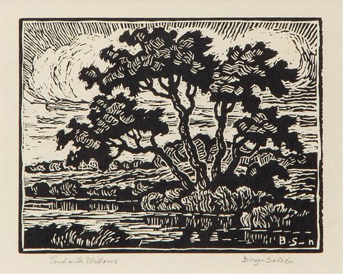 BIRGER SANDZEN 'POND WITH