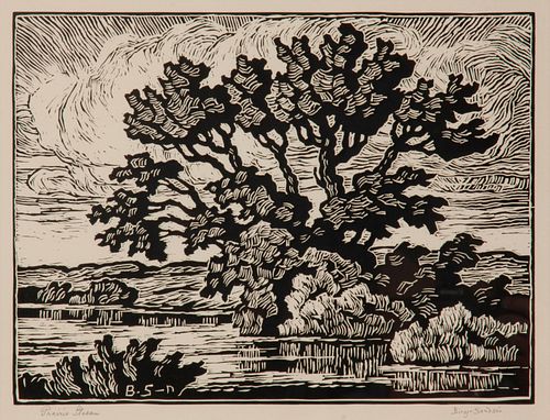 BIRGER SANDZEN 'PRAIRIE STREAM'