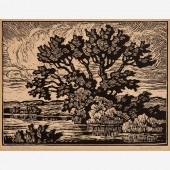 BIRGER SANDZEN "PRAIRIE STREAM