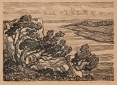 BIRGER SANDZEN 'RIVERBANK WITH