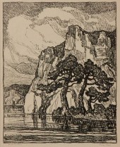 BIRGER SANDZEN 'ROCKY SHORE' P