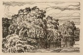 BIRGER SANDZEN 'STREAM WITH WI