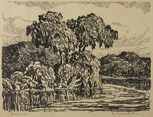 BIRGER SANDZEN "THE BEND OF THE