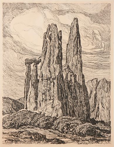 BIRGER SANDZEN 'THE CATHEDRAL'