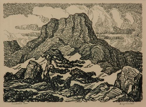 BIRGER SANDZEN 'TIMBERLINE SNOW'