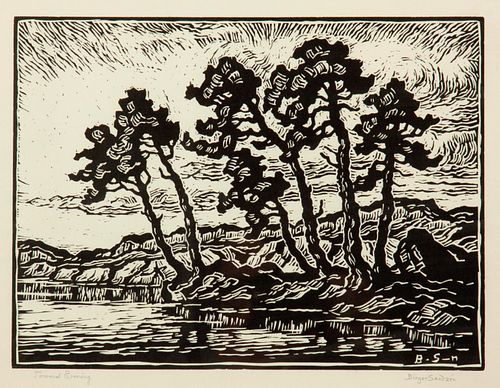 BIRGER SANDZEN 'TOWARD EVENING'