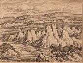 BIRGER SANDZEN 'WHITE ROCKS' P