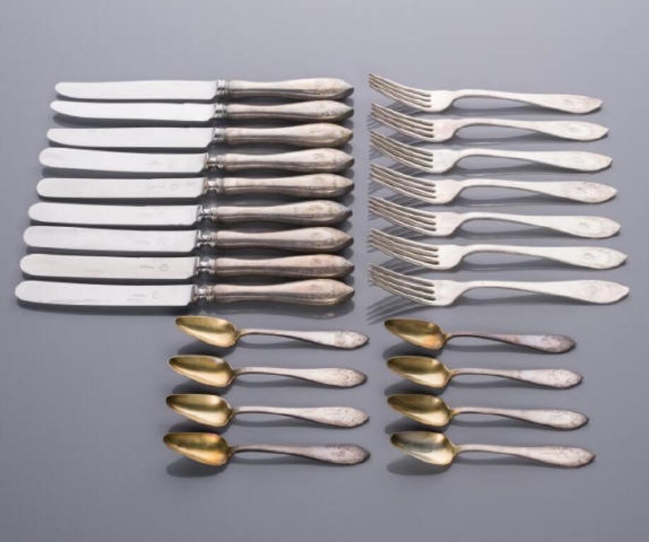 BIRKS STERLING FLATWAREA partial