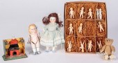 BISQUE DOLLS, TO INCLUDE TWO J