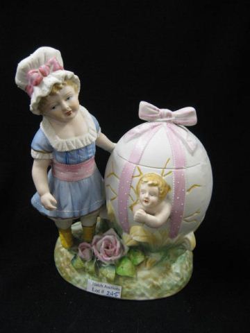 Bisque Figurine with Girl