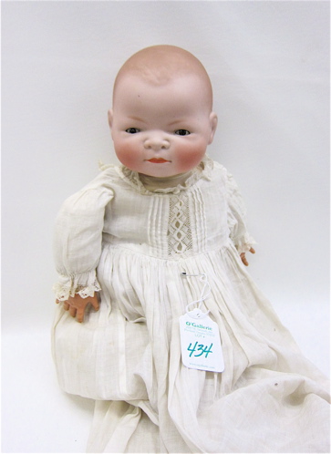 BISQUE HEAD BYE-LO BABY having