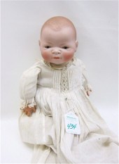 BISQUE HEAD BYE-LO BABY having