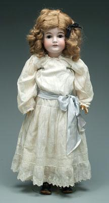 Bisque head doll, jointed