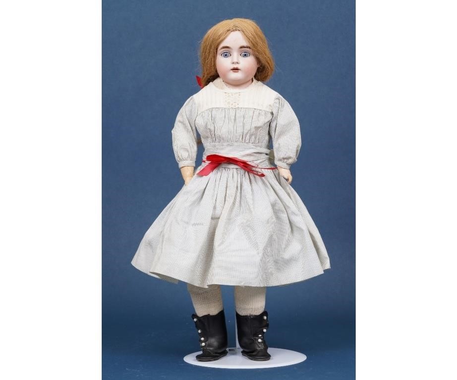 Bisque head doll marked 10 / 166