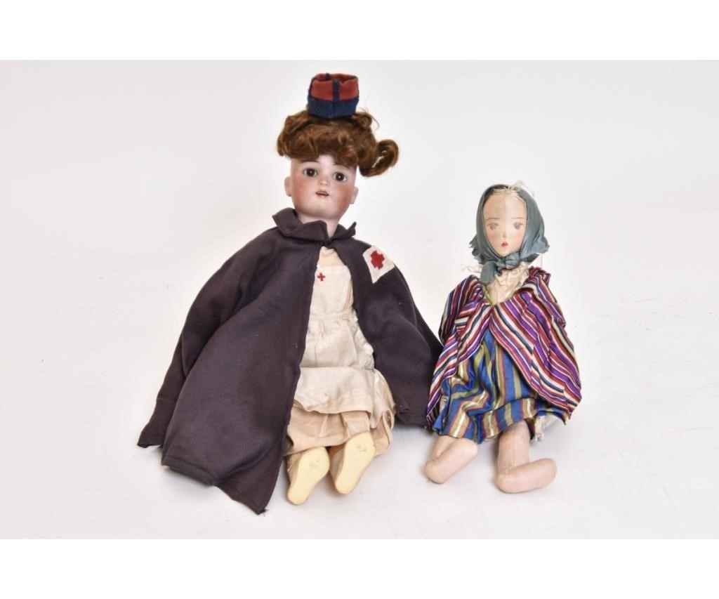 Bisque head doll marked "Heinrich