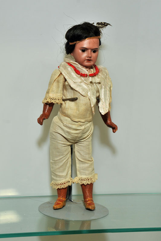 BISQUE HEAD INDIAN DOLL. Armand