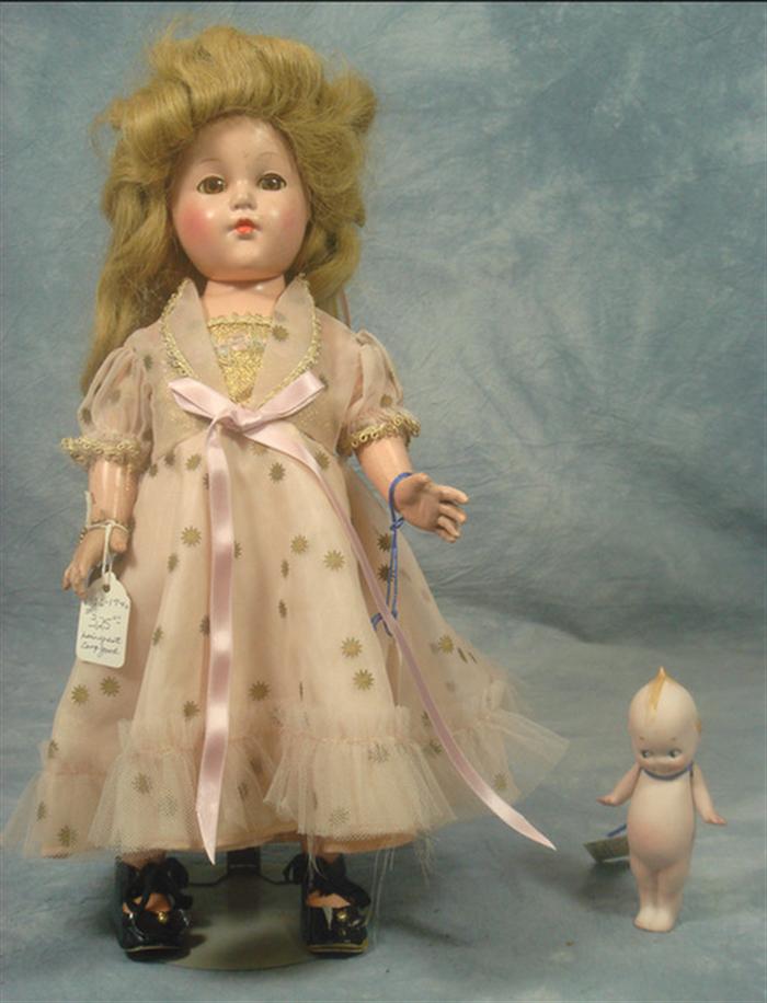 Bisque Kewpie Doll and Effanbee 15"