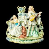 BISQUE PORCELAIN FIGURE, MAN S