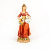 BISQUE PORCELAIN FIGURINE, PEA