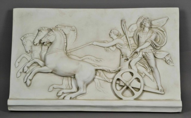 BISQUE WALL PLAQUE - ROMAN