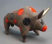 BITOSSI GLAZED CERAMIC BULL BY