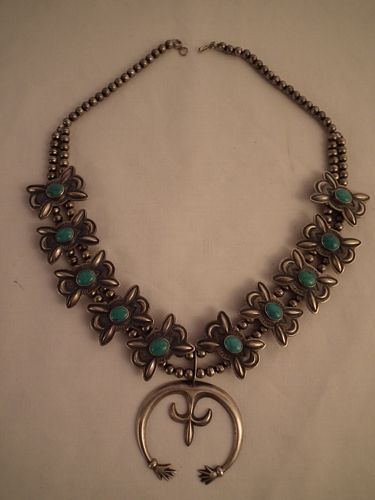 BJ NAVAJO SILVER SQUASH BLOSSOM