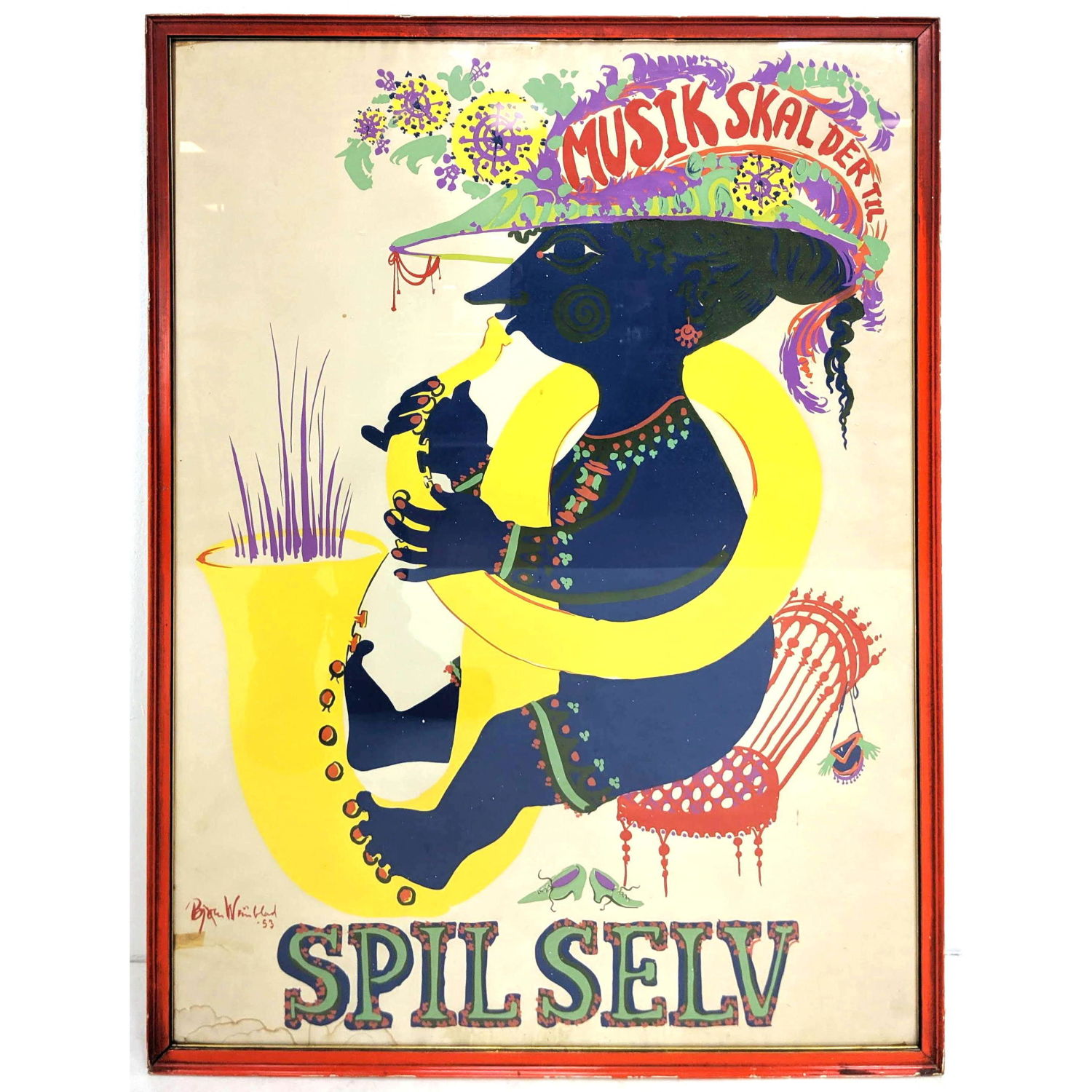 BJORN WIINBLAD Silkscreen Poster.