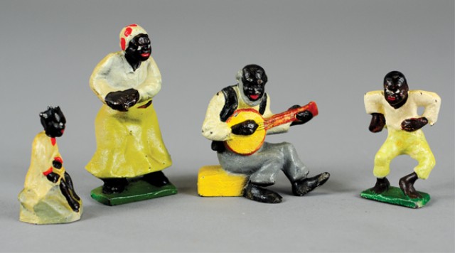 BLACK AMERICAN PAPERWEIGHT GROUPING