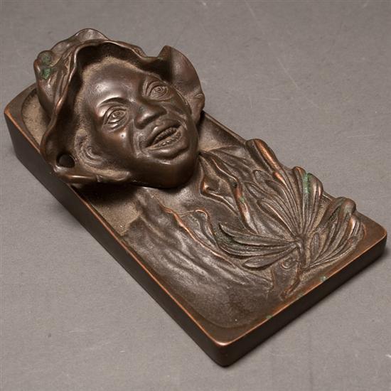 Black American patinated metal