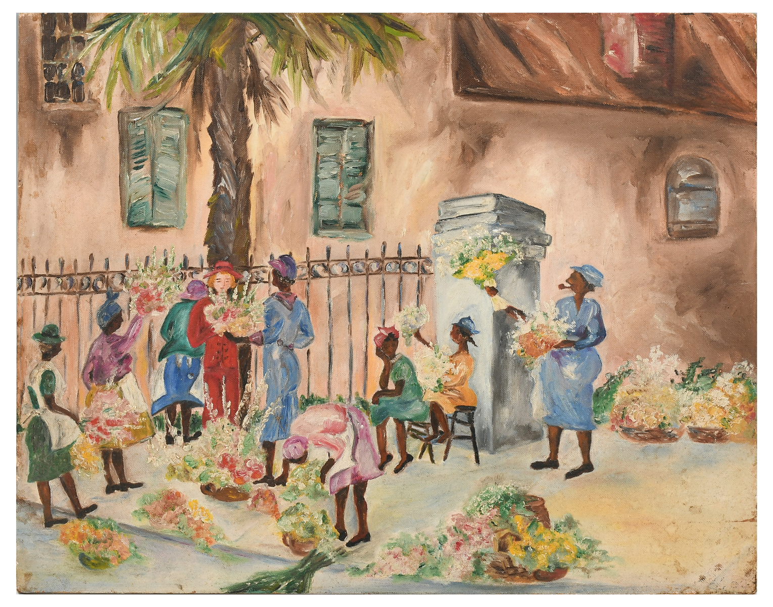 BLACK AMERICANA 1930/1940 PAINTING: