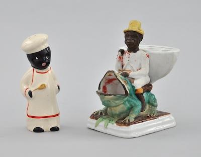 Black Americana Brush Holder and