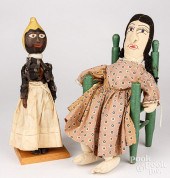 BLACK AMERICANA CARVED WOOD DO