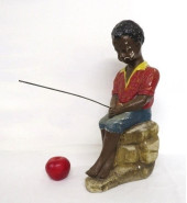 BLACK AMERICANA CONCRETE FISHI