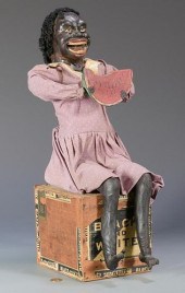 BLACK AMERICANA DOLL WITH WATE