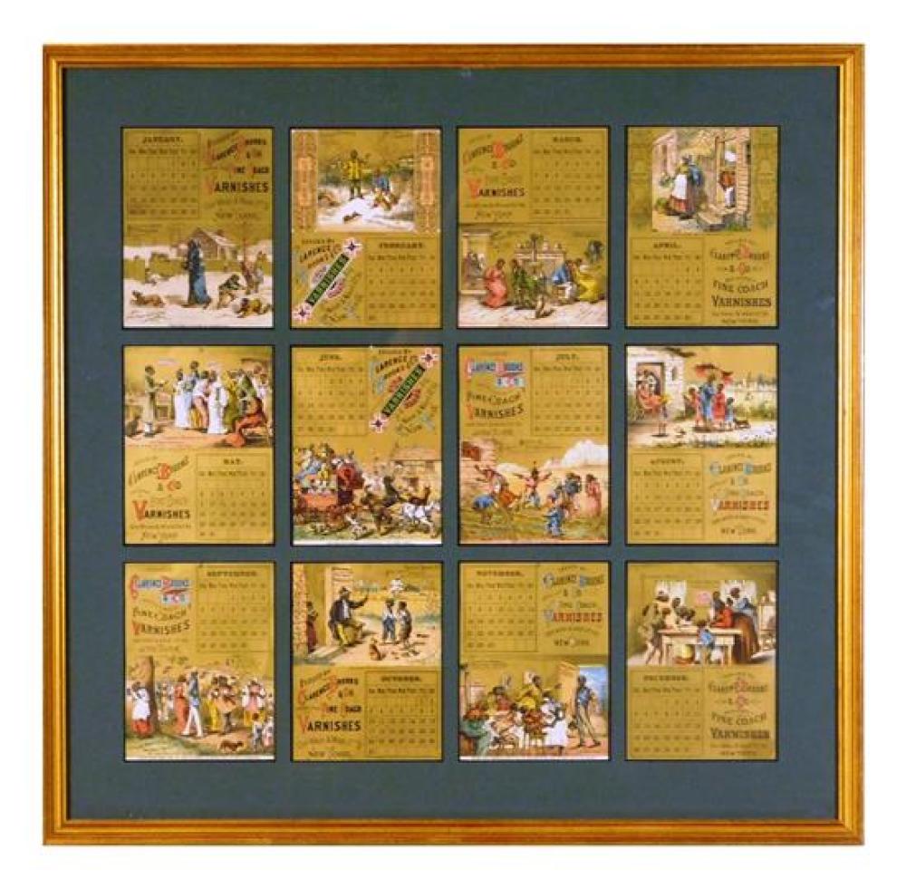 BLACK AMERICANA: FRAMED C. 1880