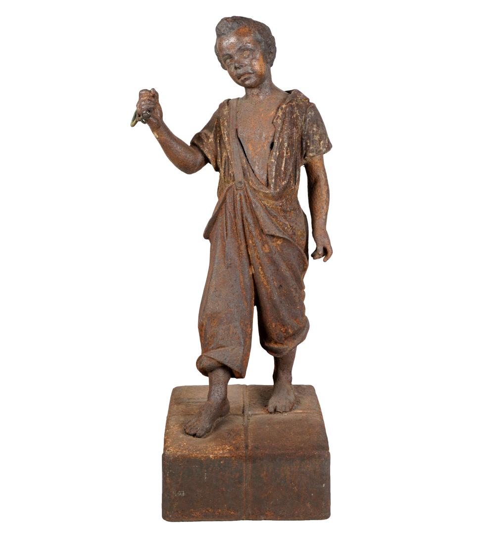 BLACK AMERICANA LAWN FIGUREiron; 18
