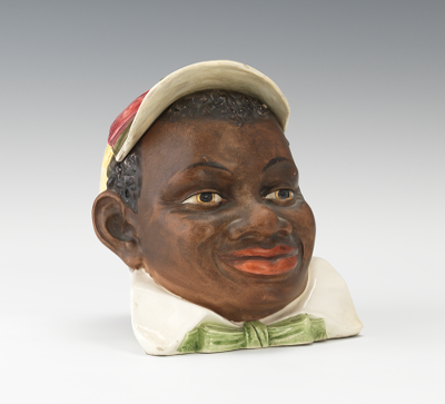 Black Americana Majolica Jockey