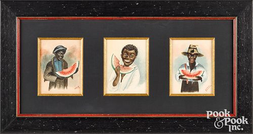 BLACK AMERICANA PAINTING OF BOYS