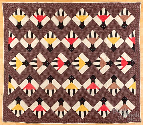 BLACK AMERICANA PATCHWORK QUILT,