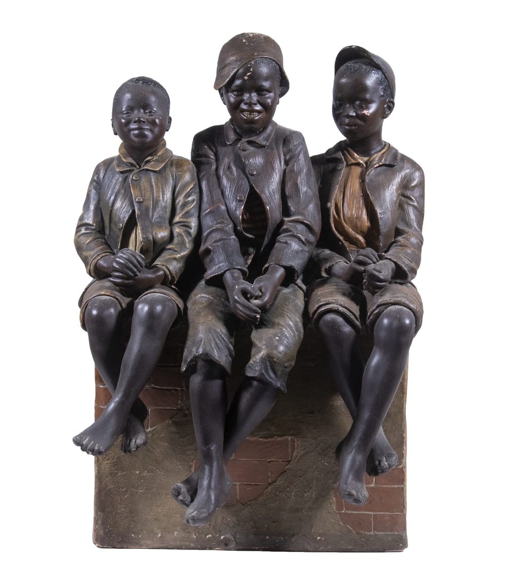 BLACK AMERICANA SCULPTURE OF SEATED