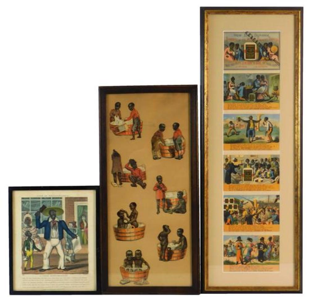 BLACK AMERICANA: THREE FRAMED
