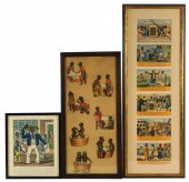 BLACK AMERICANA: THREE FRAMED