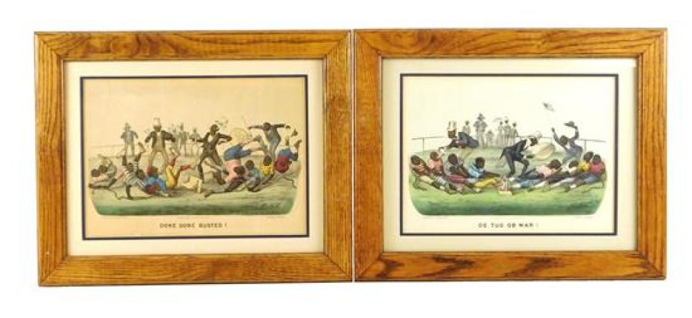 BLACK AMERICANA: TWO CURRIER & IVES