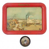 BLACK AMERICANA: TWO TIN TRAYS