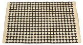 BLACK &AMP; WHITE FLATWEAVE RU